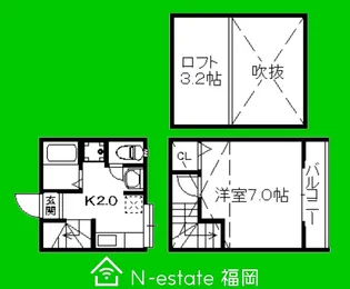 福岡県福岡市西区愛宕南1【アパート】の間取り