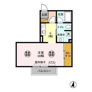 ガーデンヒルズA【2階】の間取り