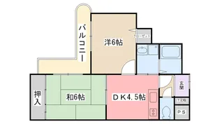 兵庫県尼崎市崇徳院2【マンション】の間取り