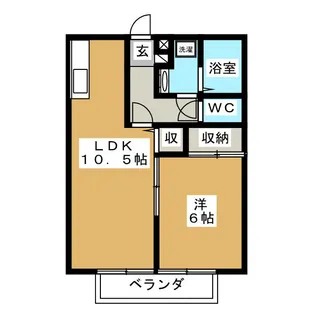 フォレスト アオキ【2階】の間取り