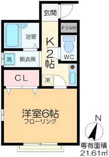 フォレスト西小岩【1階】の間取り