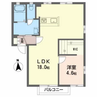 ファミール鎌田【1階】の間取り