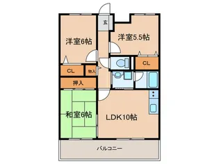 ナガハラレジデンス【3階】の間取り