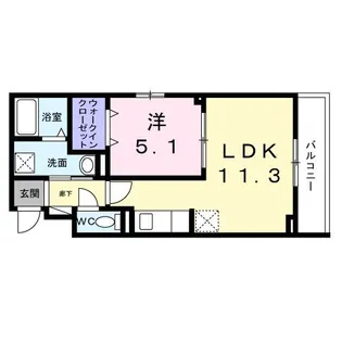 Hicaltha宮崎台【2階】の間取り