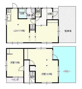 岡山県岡山市中区山崎【一戸建】の間取り