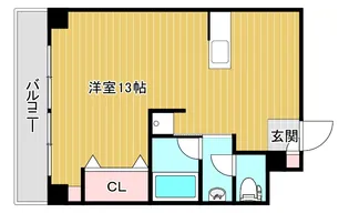 サンライズハイツ【2階】の間取り