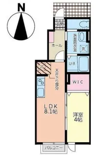 ルミエール【1階】の間取り