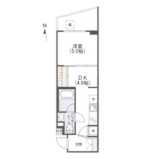 ジーベック馬込【4階】の間取り