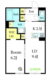 愛知県名古屋市名東区よもぎ台3【アパート】の間取り