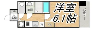 プレサンス京町堀ノース【9階】の間取り