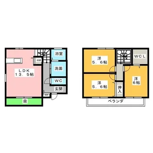 セレーノ鳥羽見B棟の間取り
