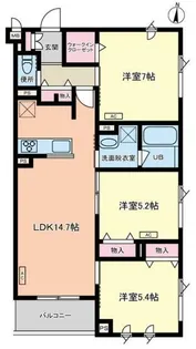 東京都中野区白鷺3【アパート】の間取り