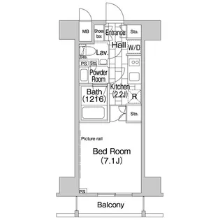 東京都千代田区平河町1【マンション】の間取り