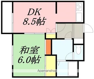 とちぎマンション【2階】の間取り