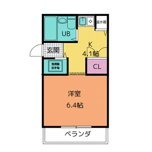 サンライズ原【1階】の間取り