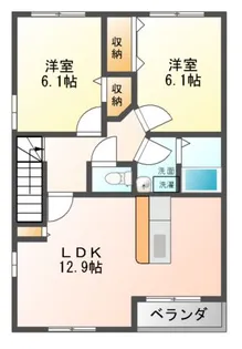 ソレアード ヒル【2階】の間取り