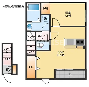 Prezia福田【2階】の間取り