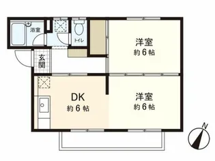 パルコート【2階】の間取り