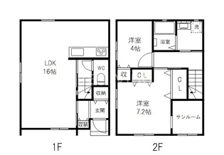 BEAMS富岡II【1階】の間取り