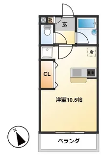 PARK VIEW【2階】の間取り