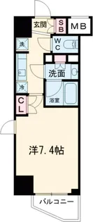 東京都新宿区若松町【マンション】の間取り