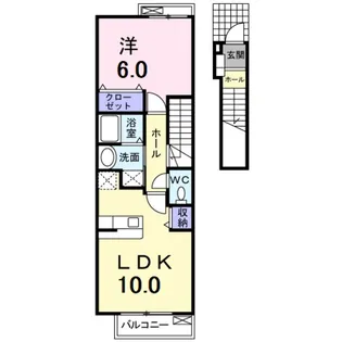 ヴィラ・フィールド蔵前【2階】の間取り