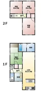 兵庫県姫路市山吹1【一戸建】の間取り