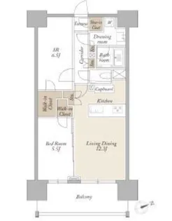 ライトテラス新宿御苑【15階】の間取り