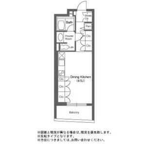 1Rの間取り画像