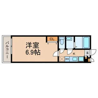 千葉県船橋市本町7【アパート】の間取り