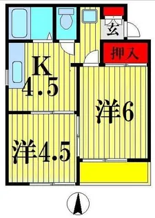 パステル・エステート【2階】の間取り