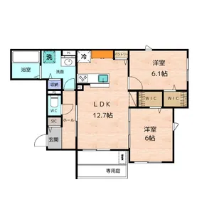K2 NAKAMURA【1階】の間取り