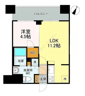東京都港区三田5【マンション】の間取り
