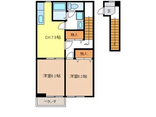 カーサアイリス C【2階】の間取り