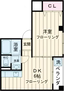 ヴィラン芳永【2階】の間取り