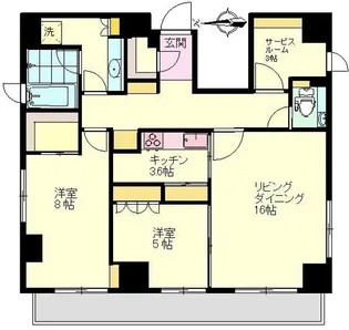 MALULANI 南青山【14階】の間取り