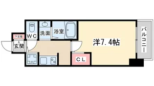 梅田ウエストレジデンス【7階】の間取り