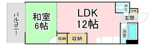 福岡県北九州市小倉北区江南町【マンション】の間取り