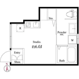 アパルトメント梅丘グランデ【1階】の間取り