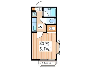 ルピナス竹森【1階】の間取り