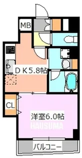 ラメール駒込【2階】の間取り