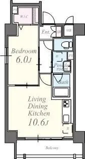 東京都台東区根岸5【マンション】の間取り