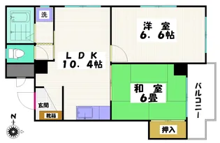 カモシダビル【4階】の間取り