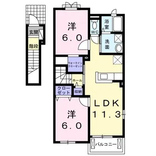 エレガンスIV【2階】の間取り