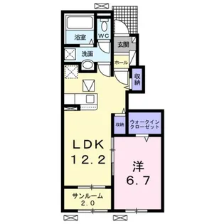 ヴィラージュS VII【1階】の間取り