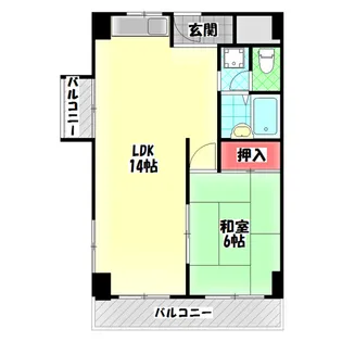 大阪府門真市新橋町【マンション】の間取り