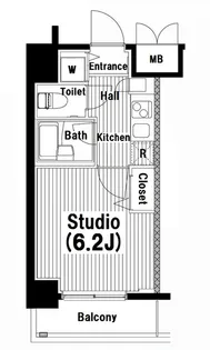 ガーラ・ステージ大塚駅前【6階】の間取り