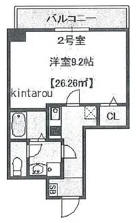 グランブルー森下【3階】の間取り
