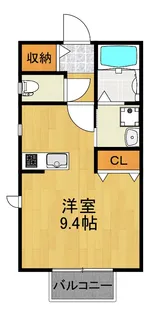 神奈川県横浜市神奈川区栗田谷【アパート】の間取り