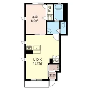 ボヌールシュシュI【1階】の間取り